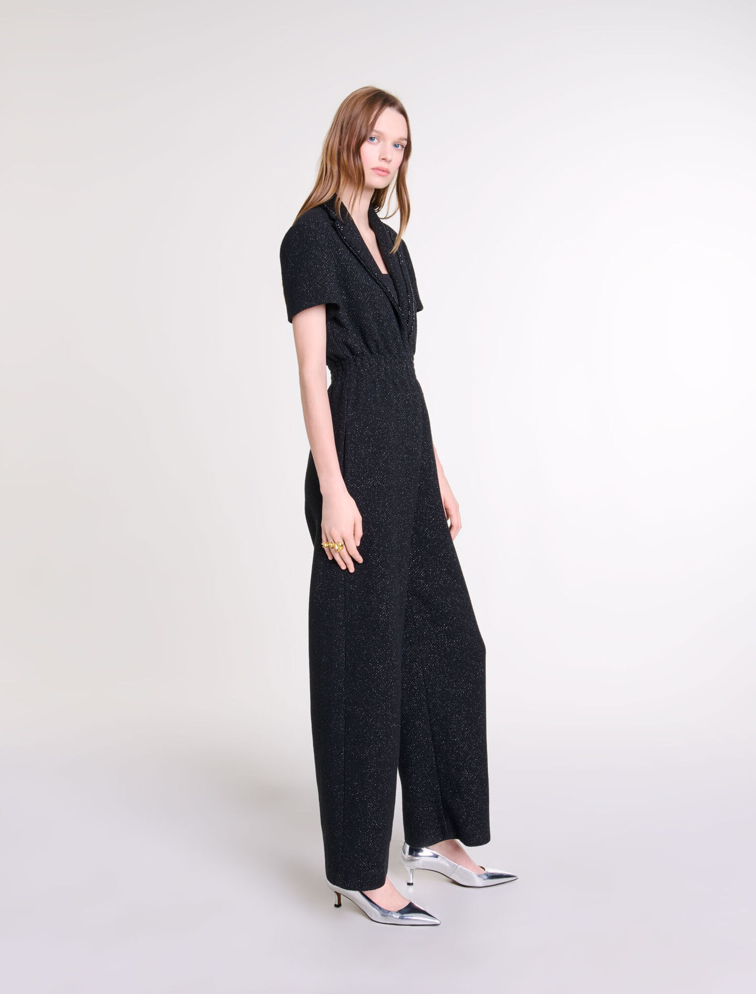 Hosenanzug aus Tweed