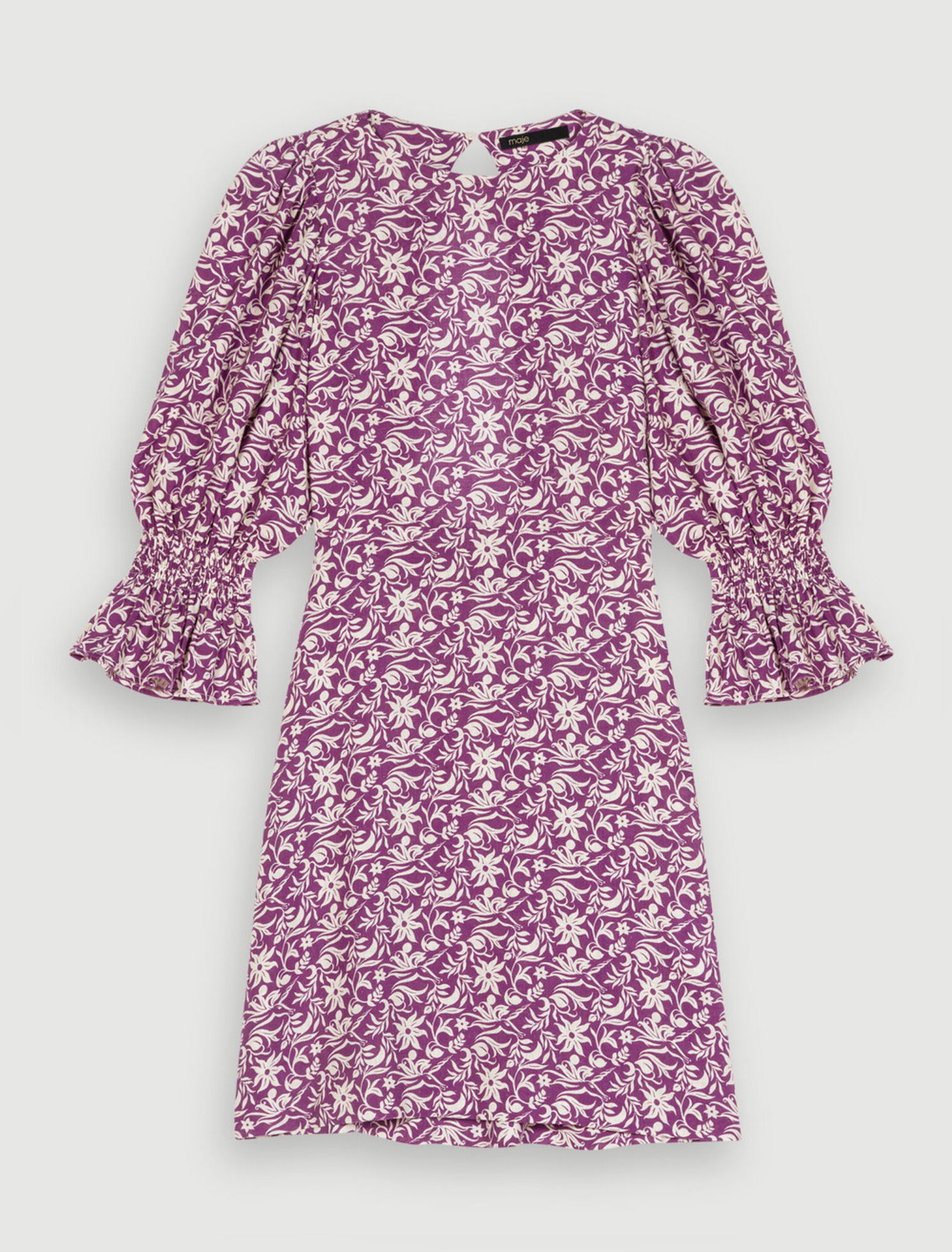 Kurzes Kleid mit Blumenprint