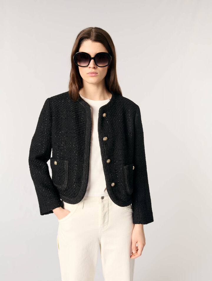 Kurze Tweedjacke