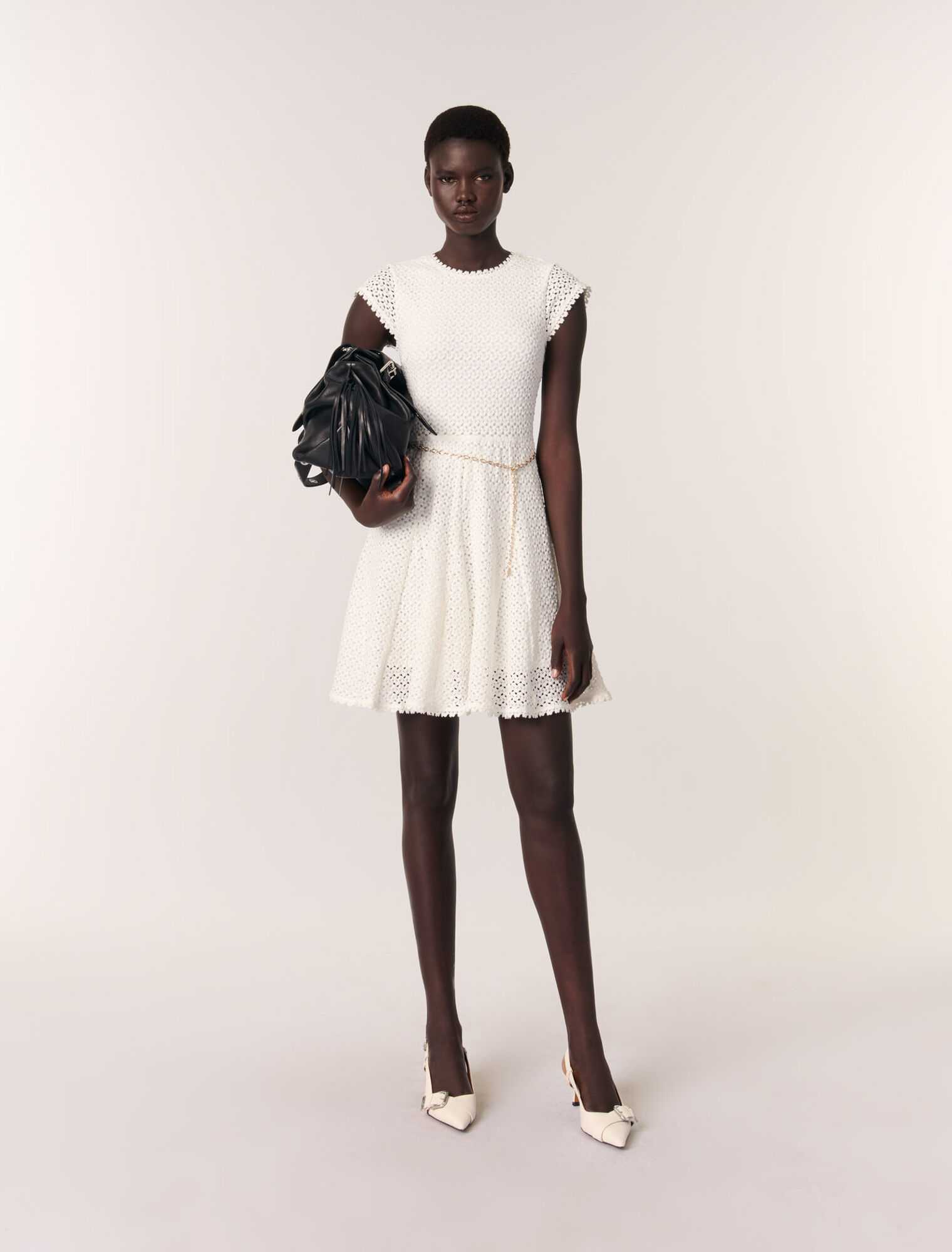 Kurzes gehäkeltes Kleid