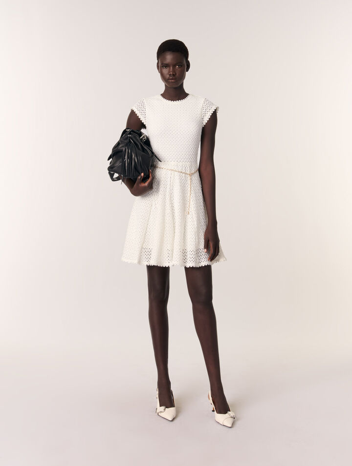 Kurzes gehäkeltes Kleid