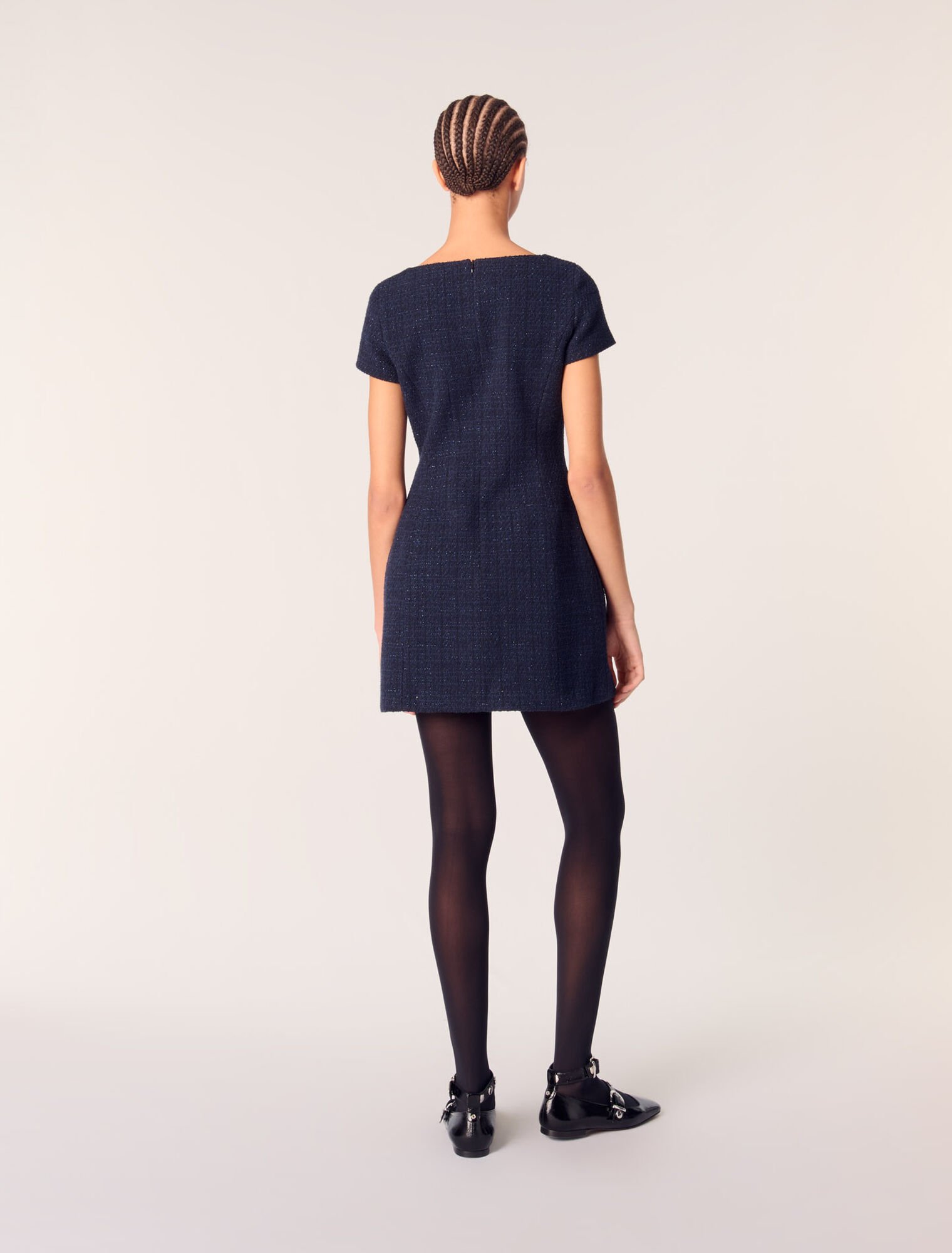 Kurzes Tweed-Kleid