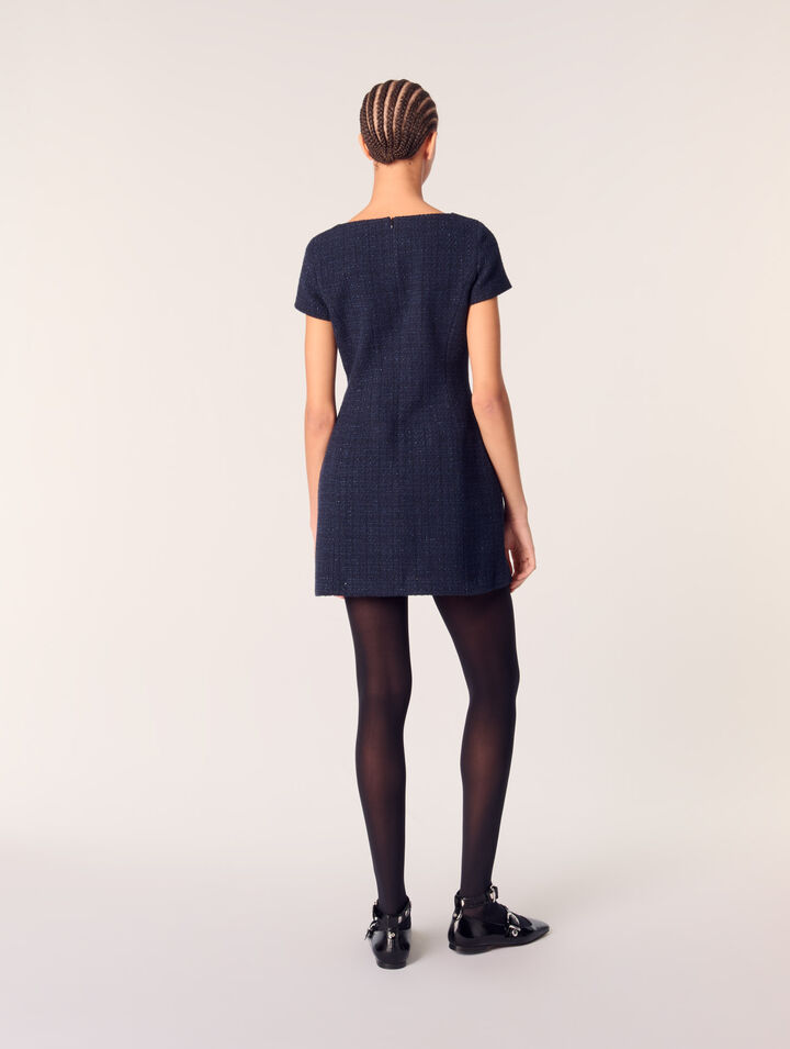 Kurzes Tweed-Kleid