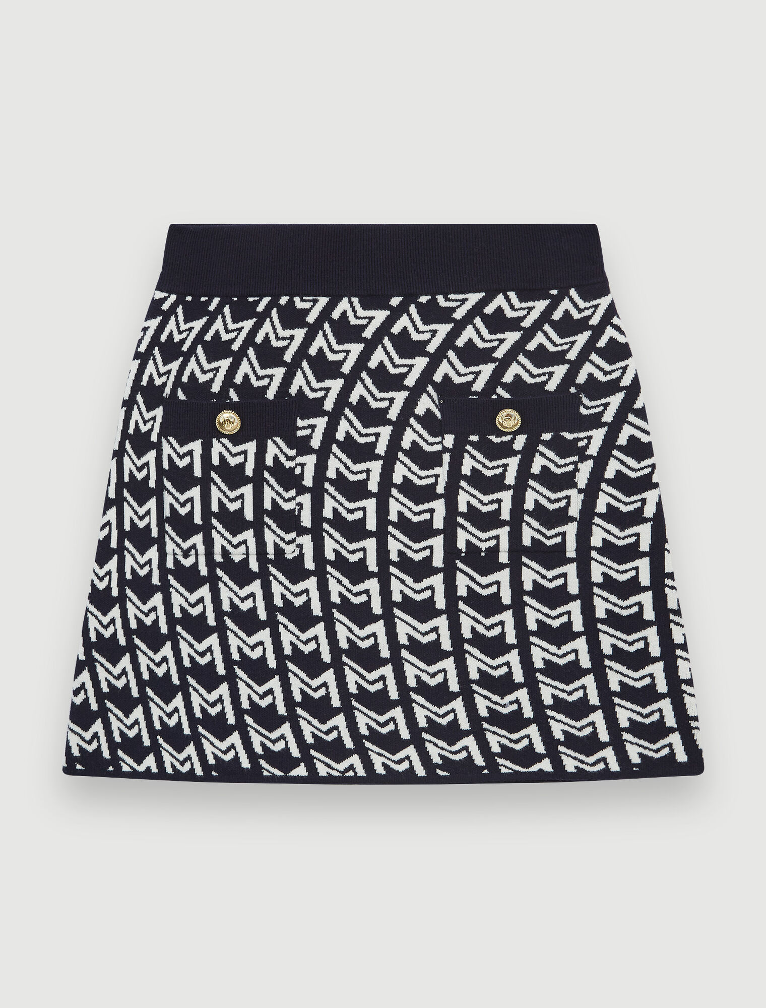Jacquard-Rock mit Monogramm 