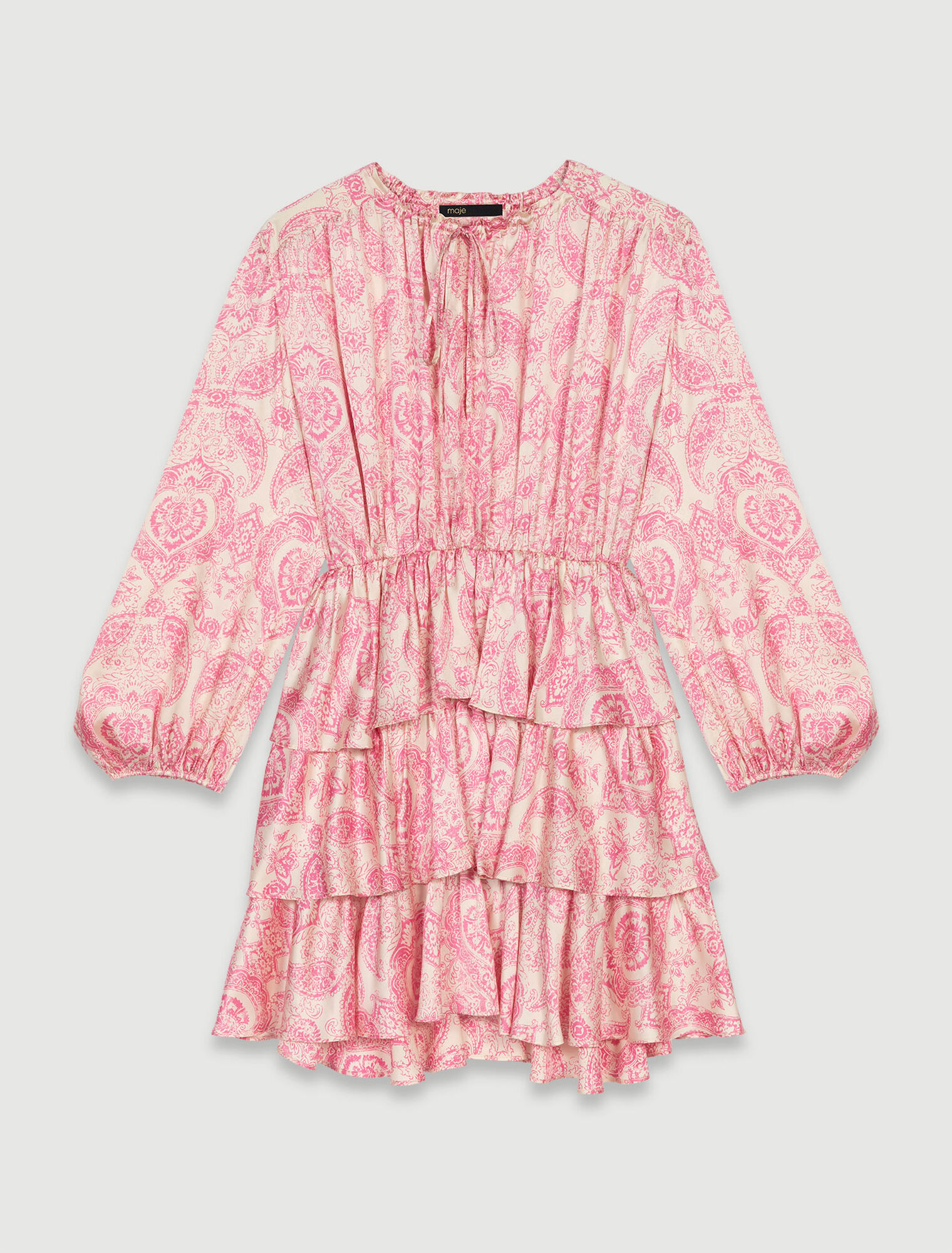 Kurzes Kleid mit Volants