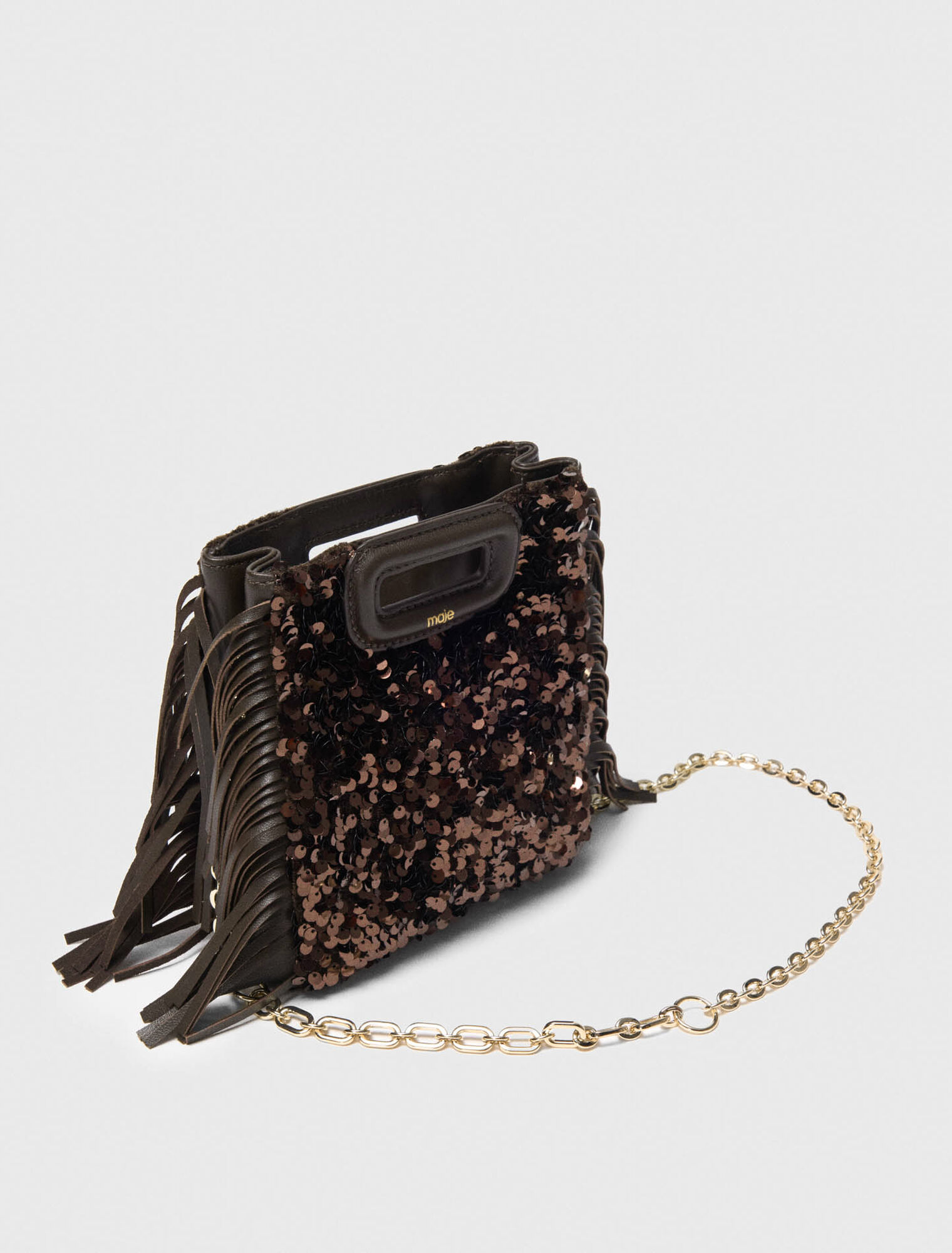 Tasche M Mini mit Pailletten