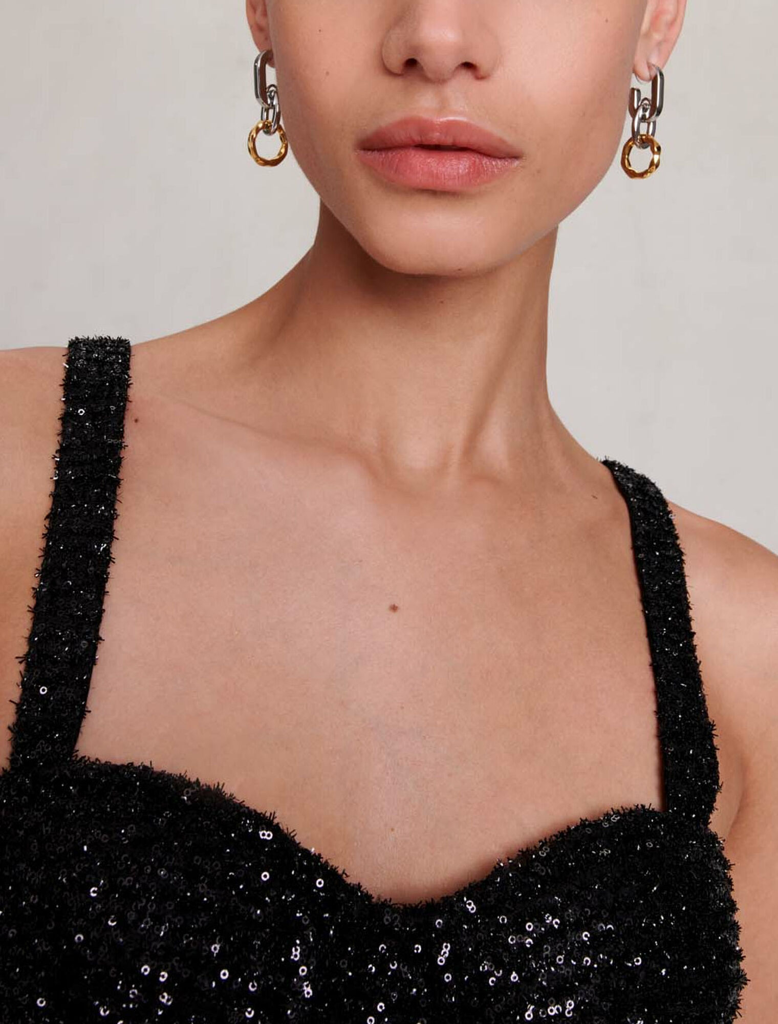 Bustier mit Pailletten