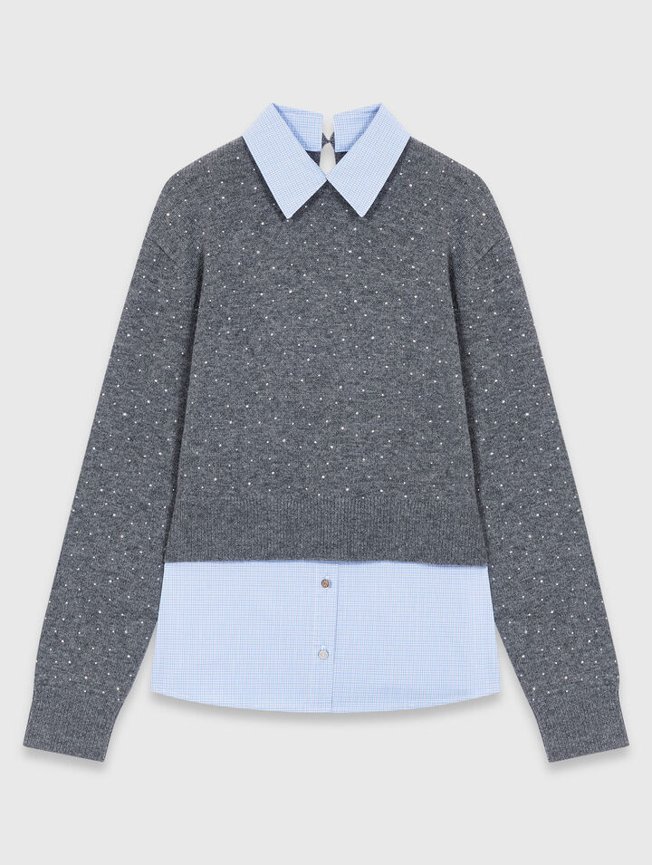 Strasspulli mit abnehmbaren Details