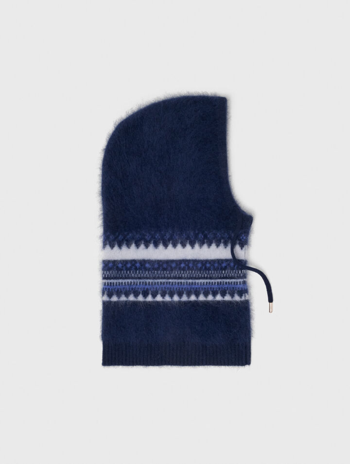 Woll-Balaclava, Fair-Isle-Details