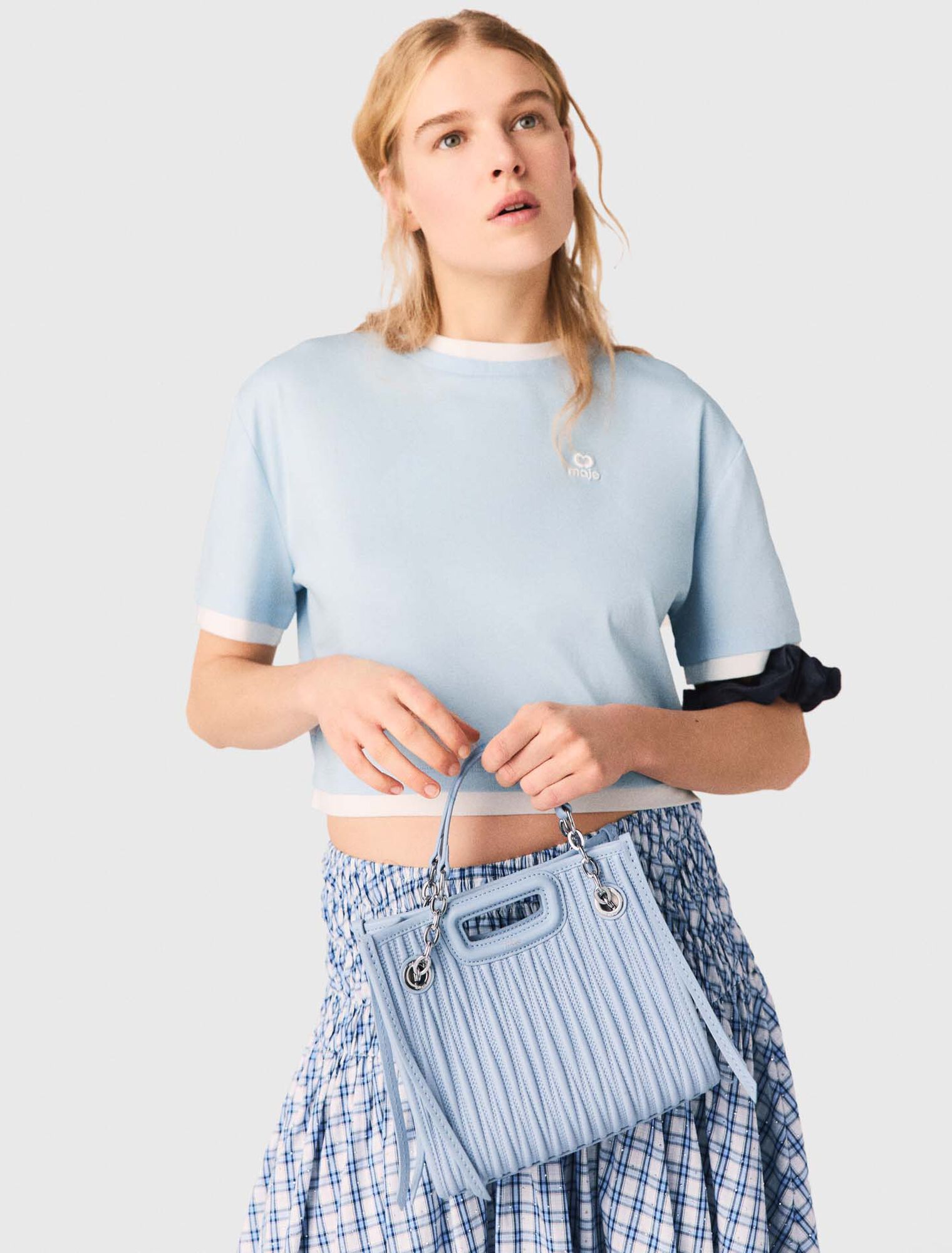 Zweifarbiges T-Shirt