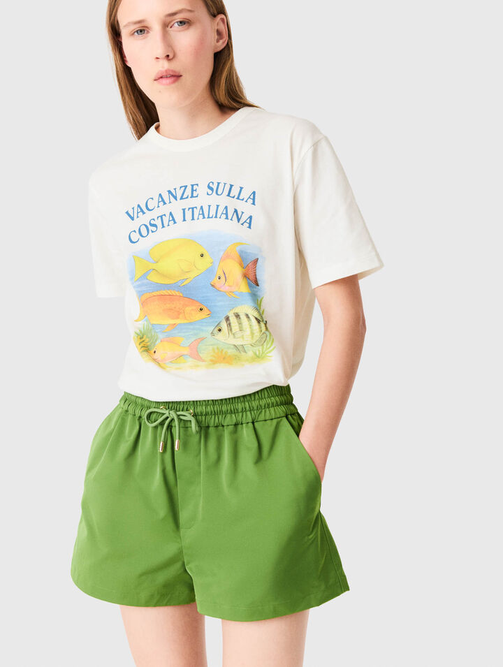 Shorts aus Funktionsmaterial