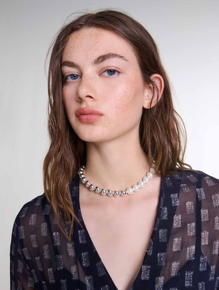 Asymmetrisches langes Kleid