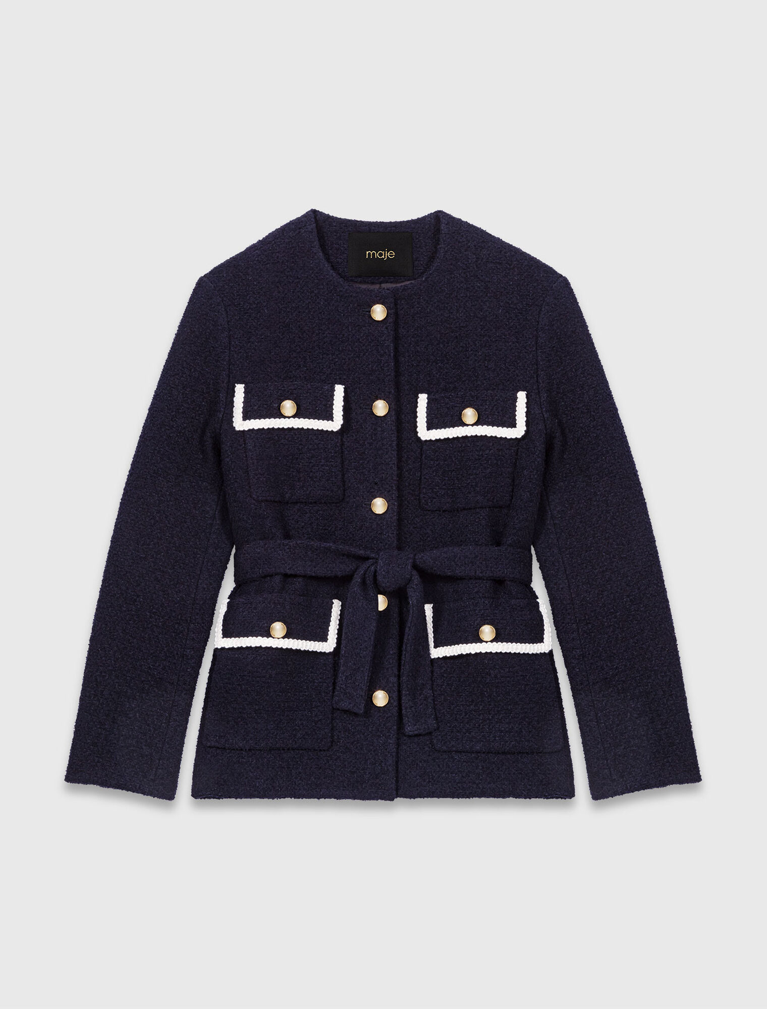 Jacke 4 Taschen aus Tweed