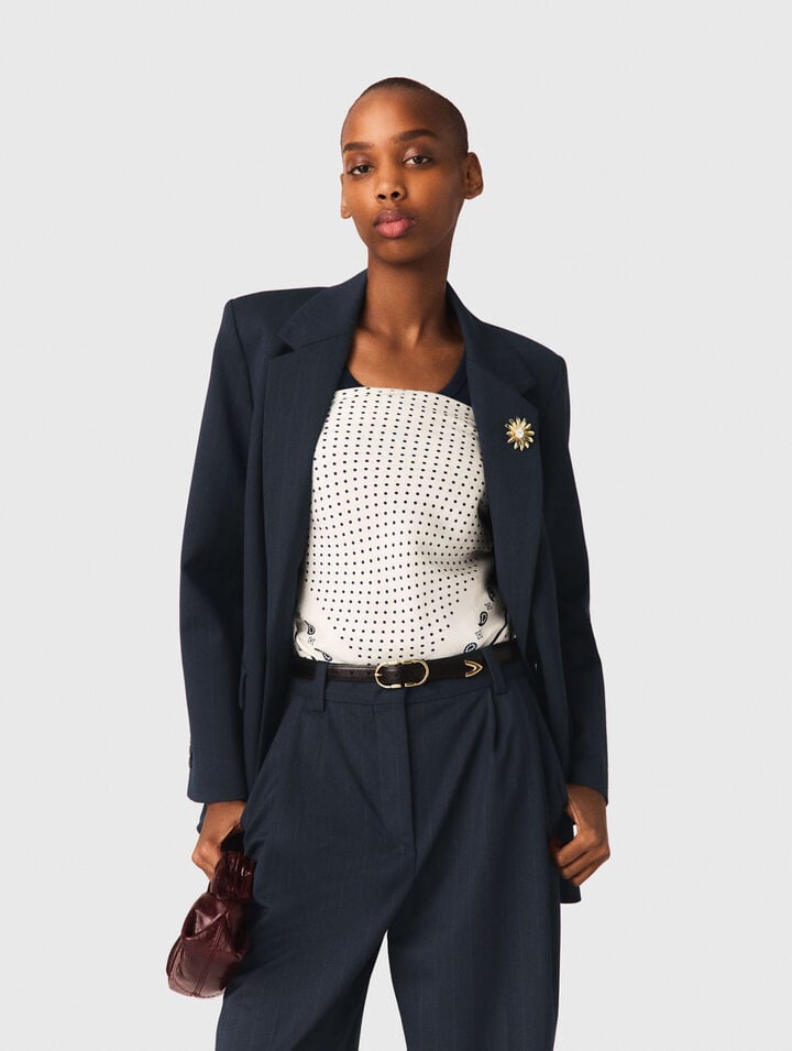 Gestreifte Kost&uuml;mjacke