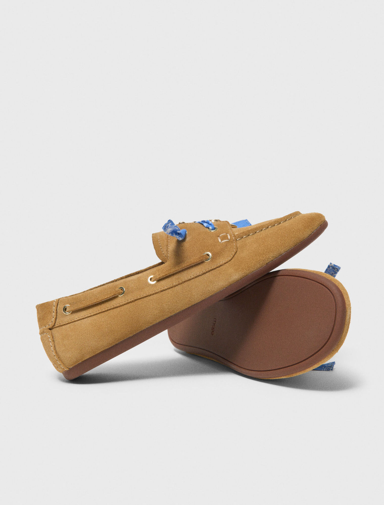 Bootsschuh aus Veloursleder