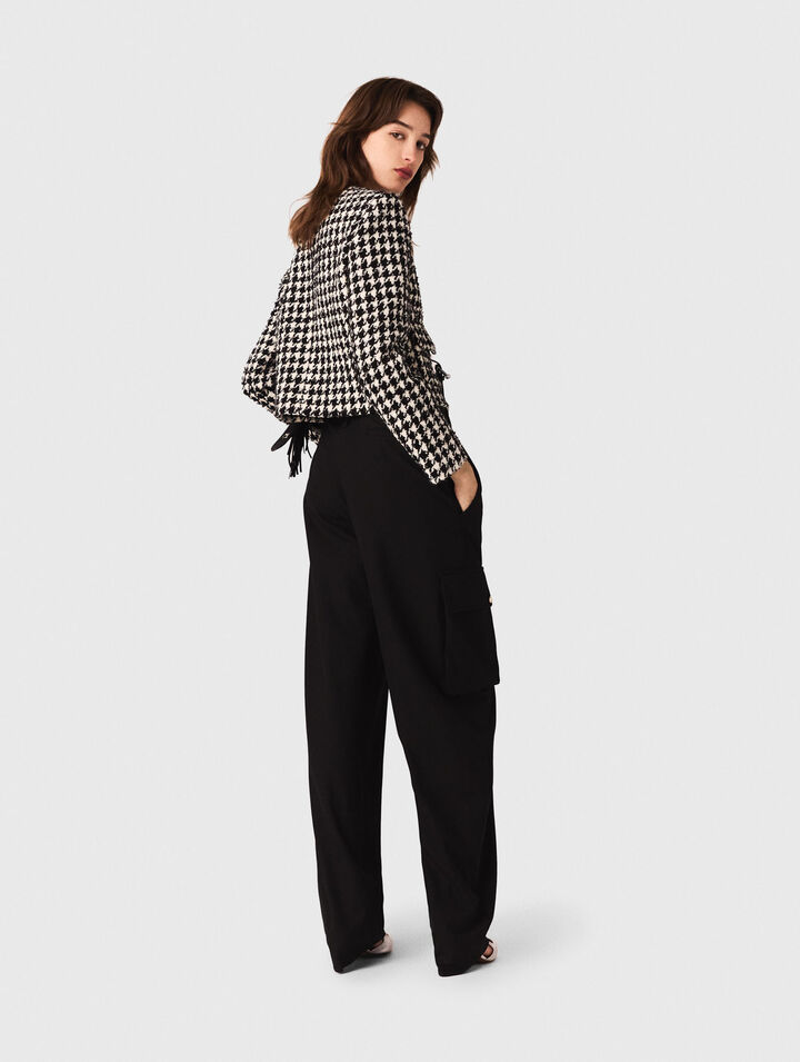Kurze Tweedjacke