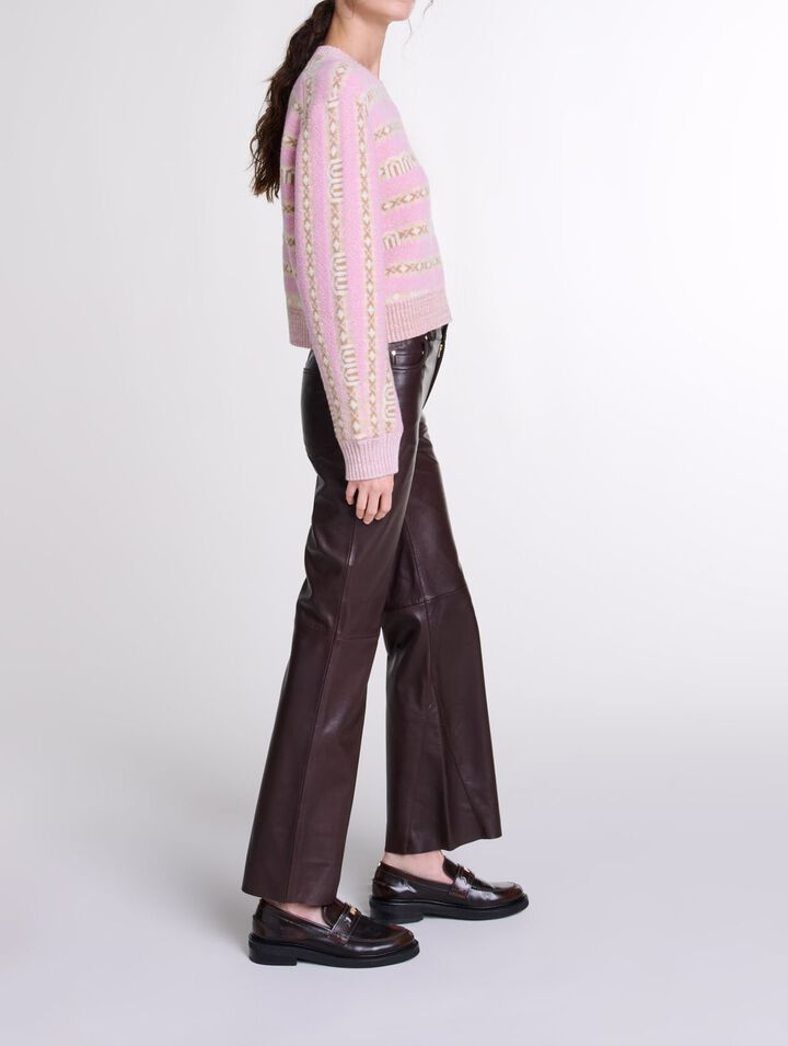 Mokassins aus geb&uuml;rstetem Leder