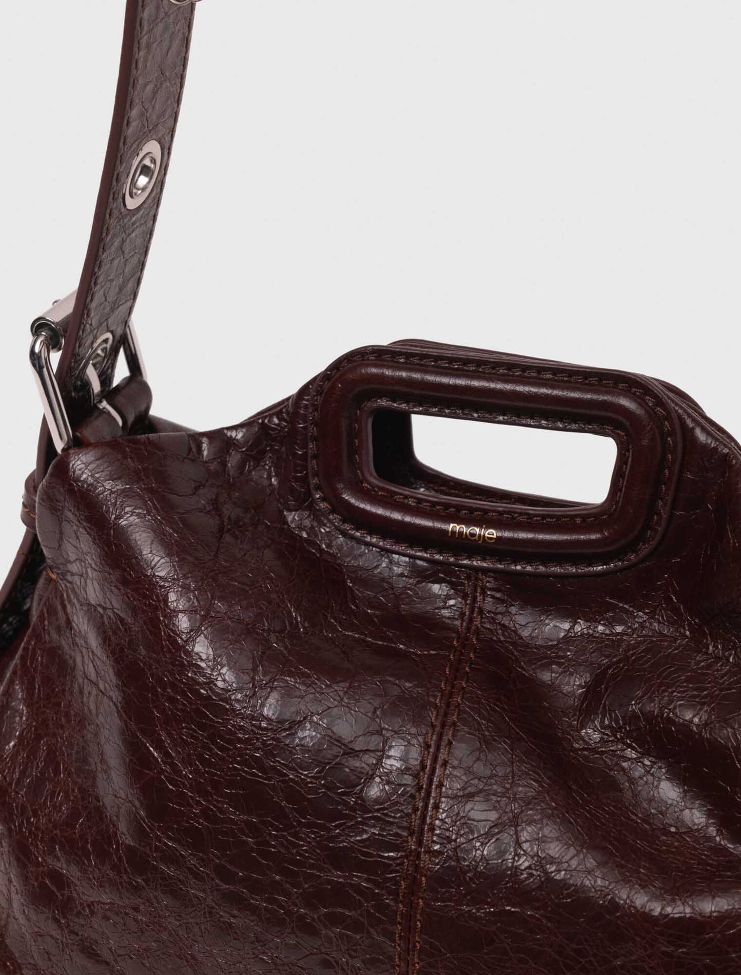 Tasche Miss M aus Craqulé-Leder