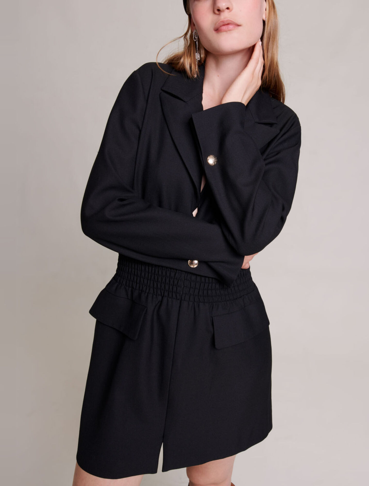 Kurzes gesmoktes Kleid