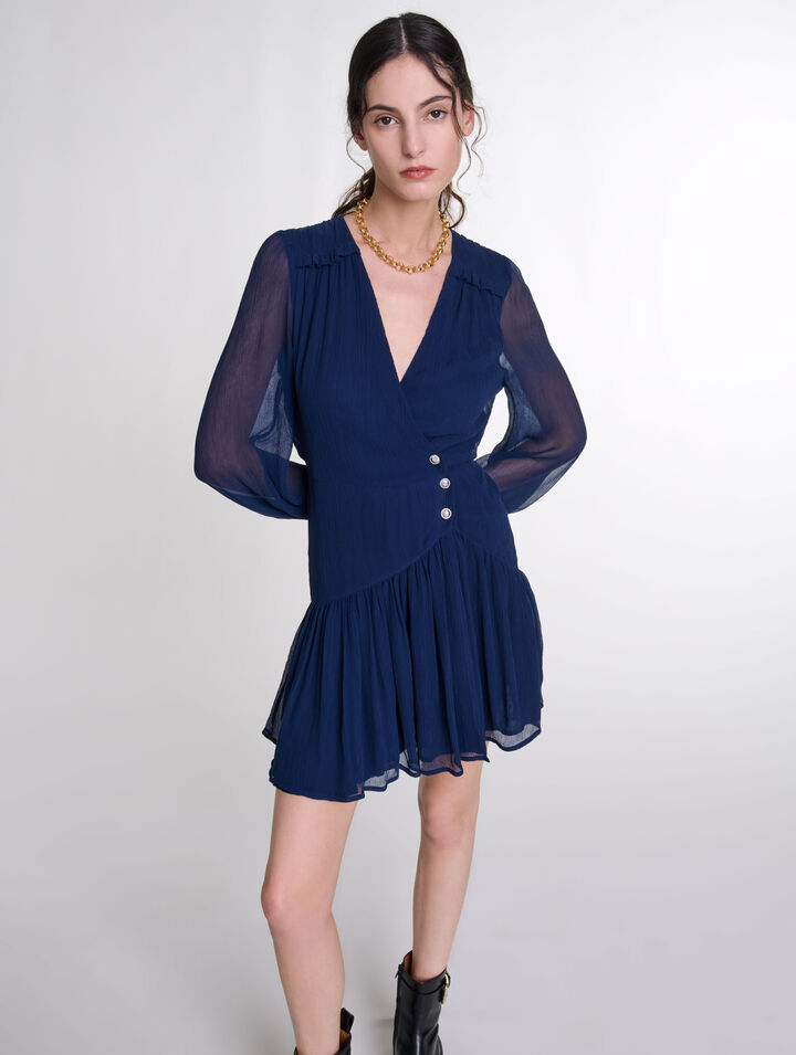 Kurzes Kleid mit Volants