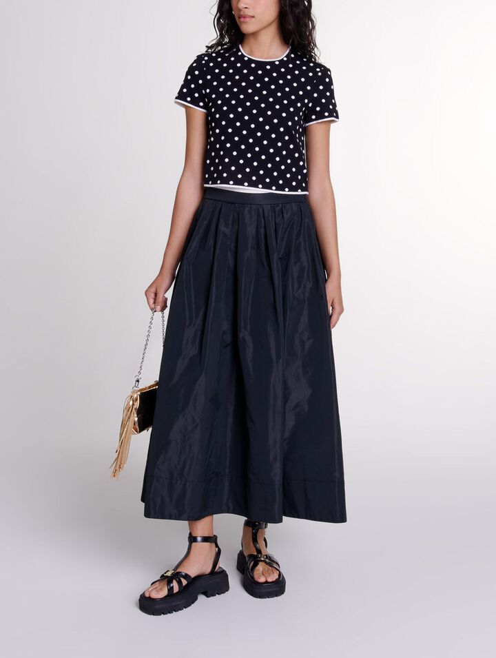 Top aus Jacquard-Strick 