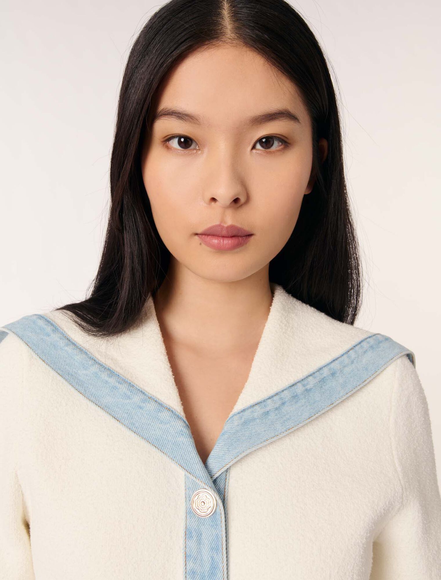 Cardigan mit Matrosenkragen