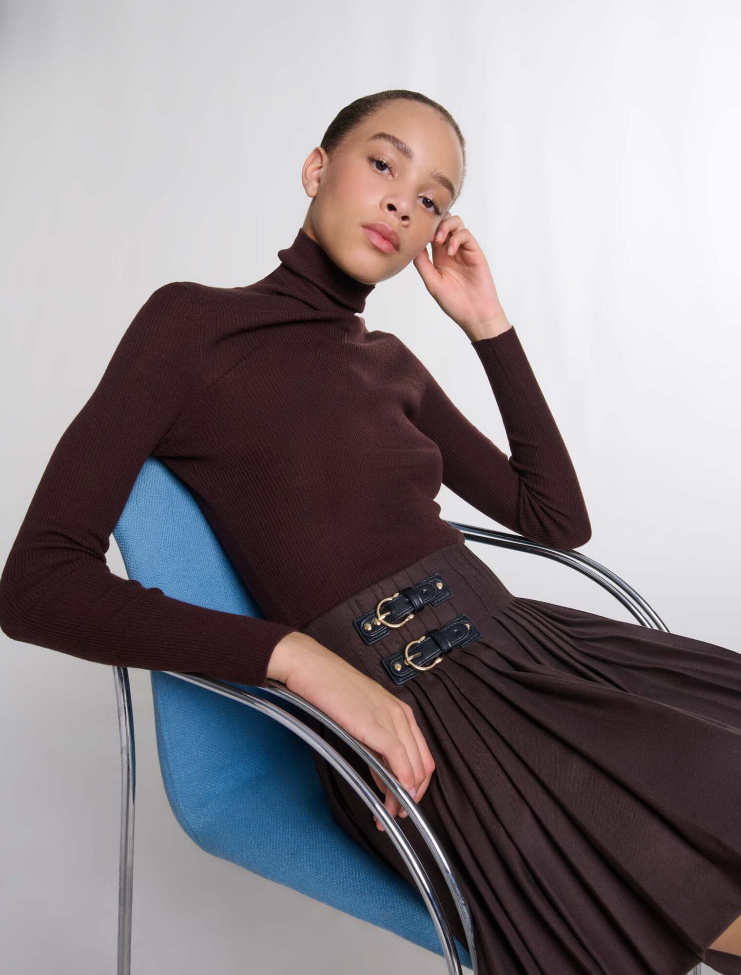 Pullover aus Wolle und Seide