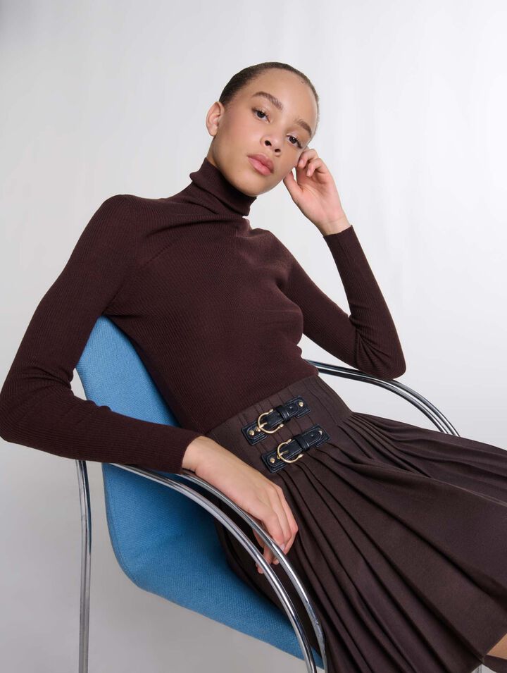 Pullover aus Wolle und Seide