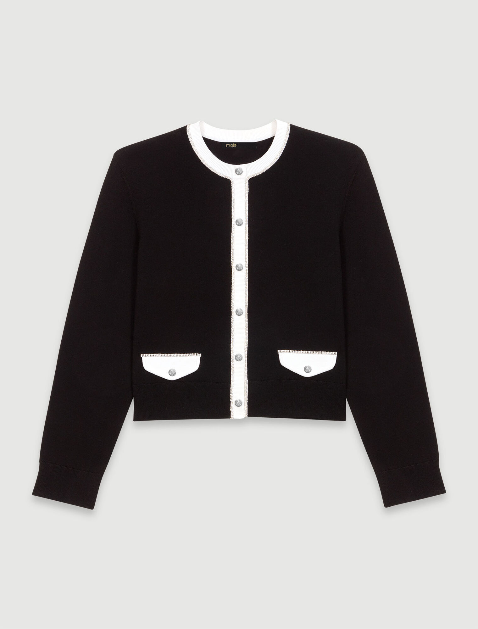 Cardigan mit Strassbesatz