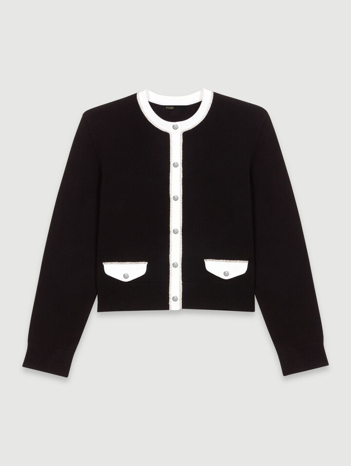 Cardigan mit Strassbesatz