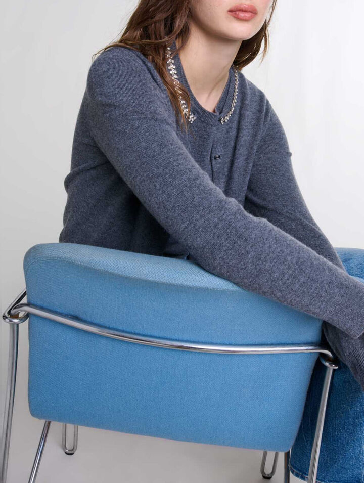 2-in-1 Cardigan aus Kaschmir