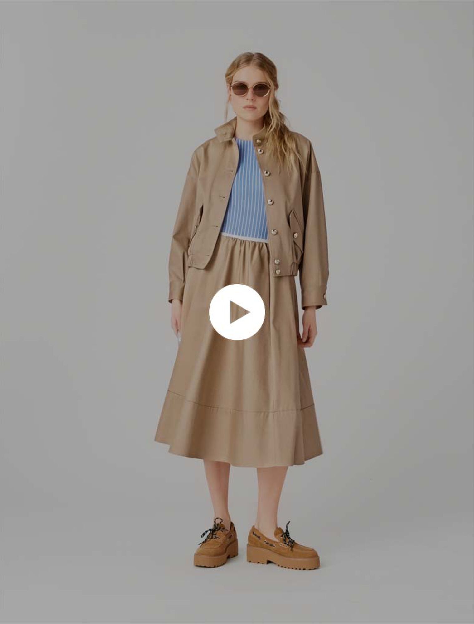 Bomberjacke aus Baumwolle