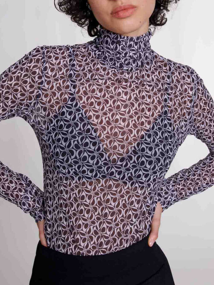 Halbdurchsichtiges Top