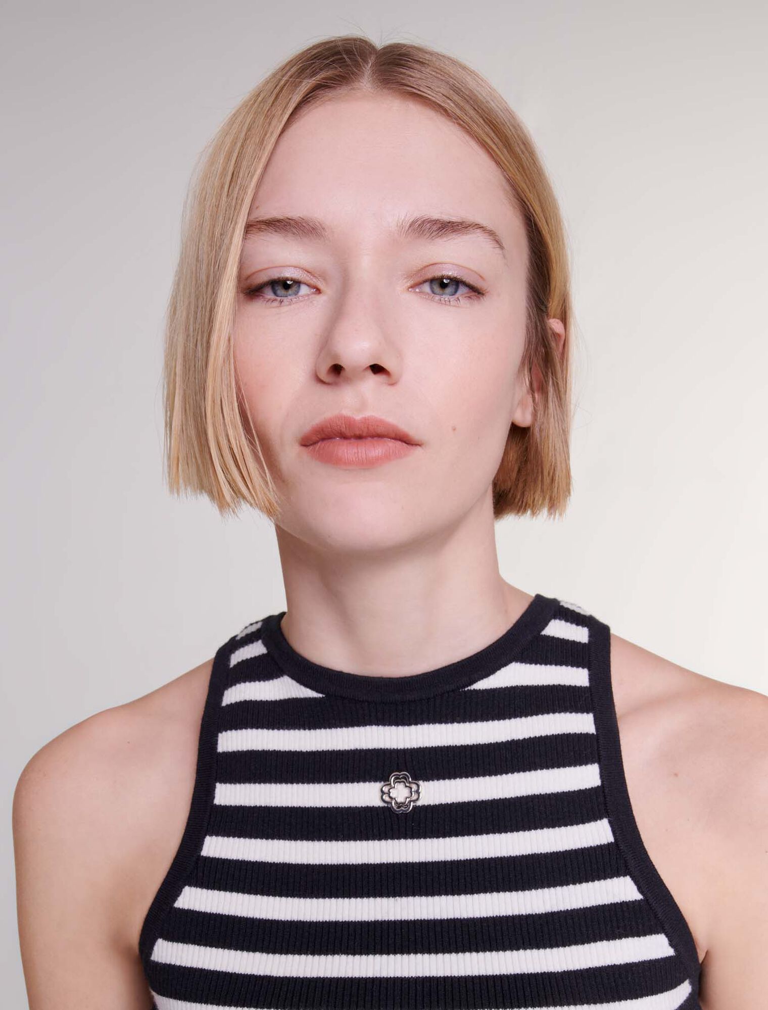 Kurzes gestreiftes Top