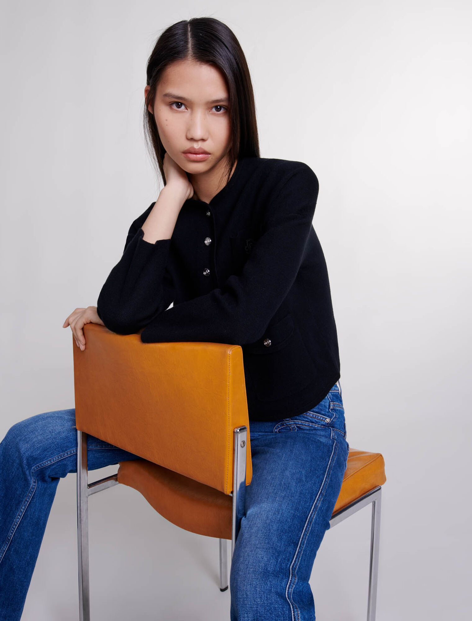 Kurzer Strick-Cardigan
