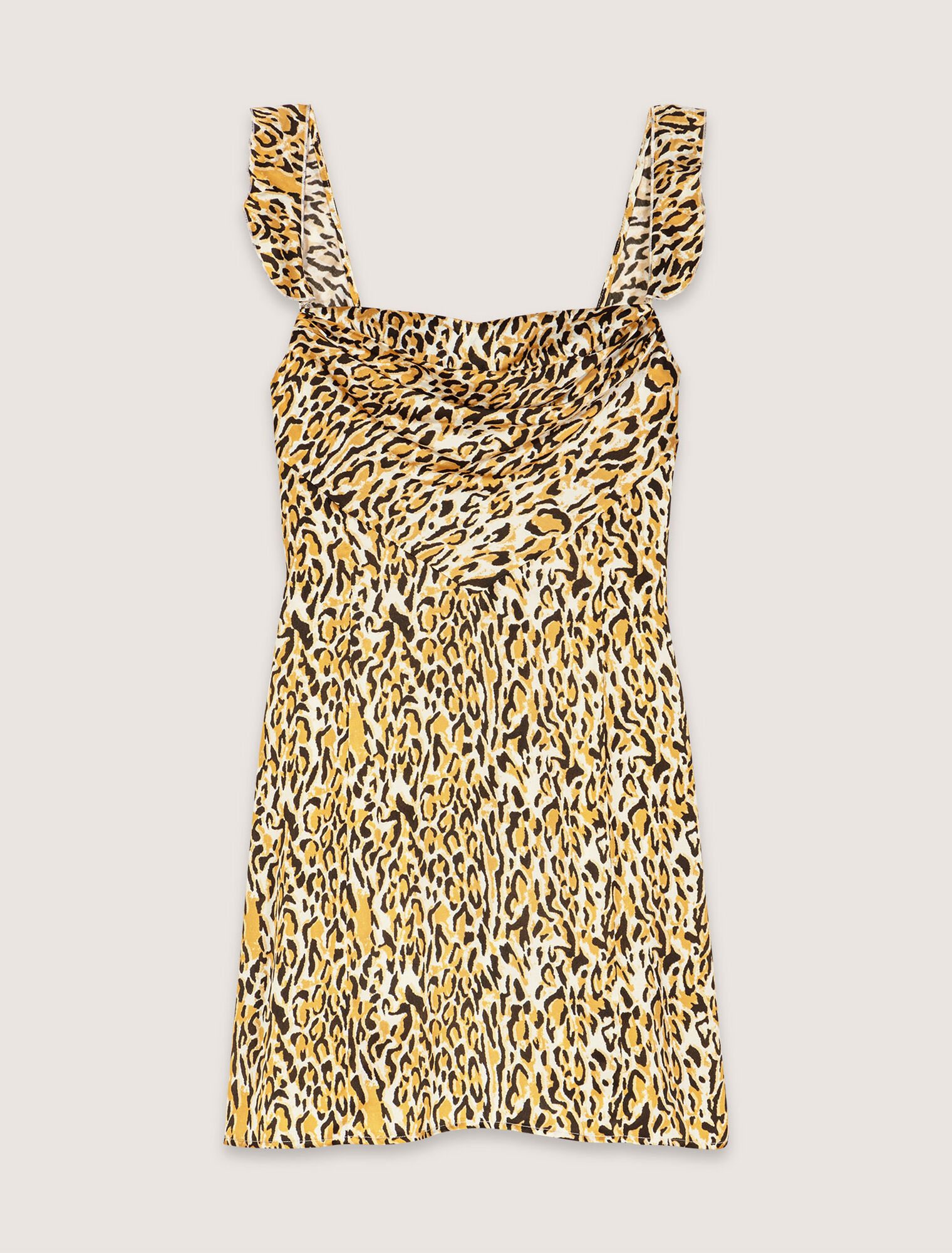Kurzes Kleid mit Leoparden-Print