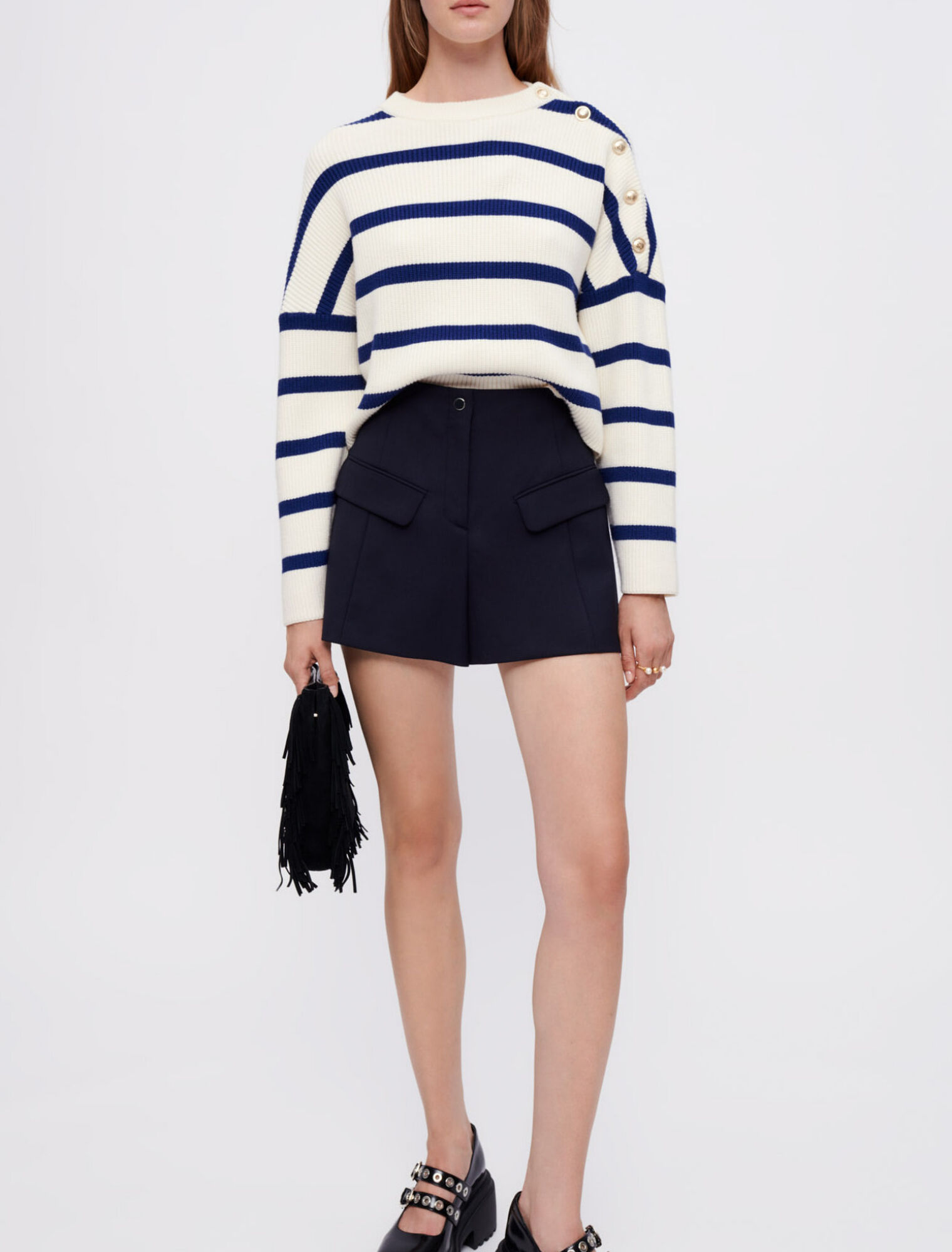 Shorts mit hoher Taille