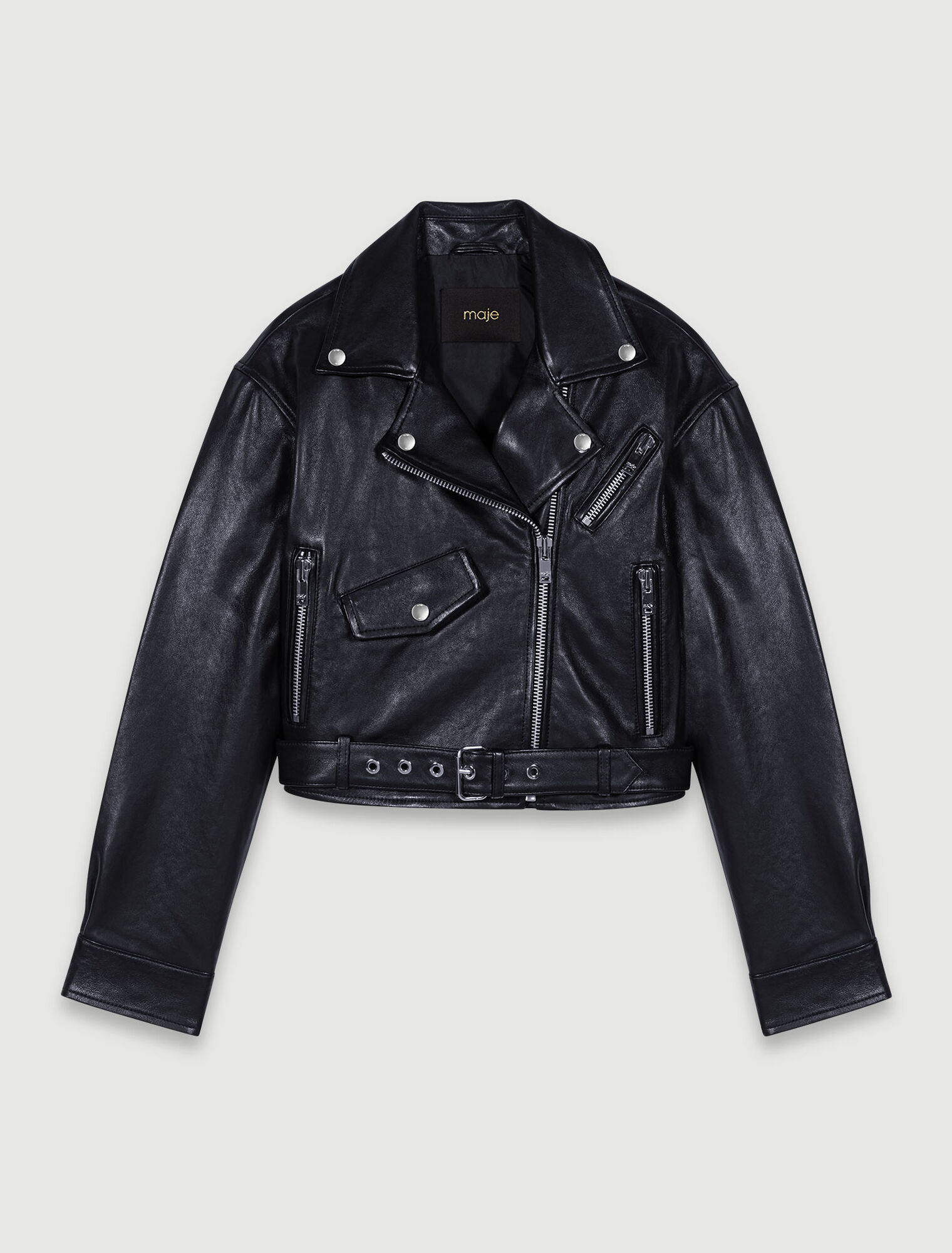 Kurze Lederjacke