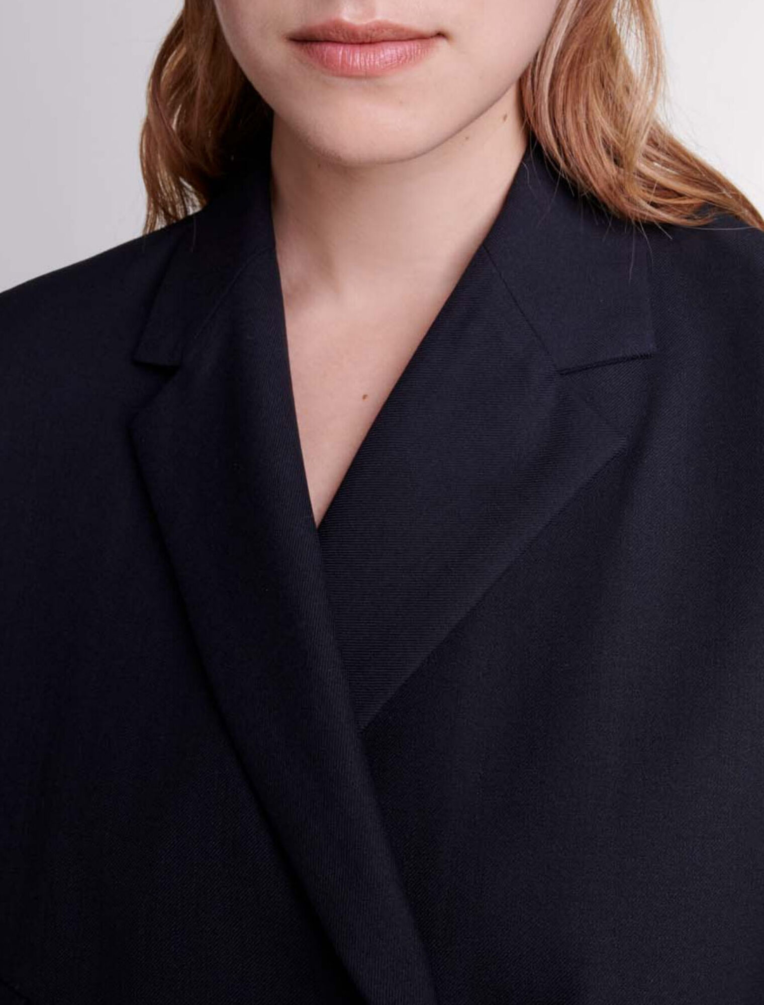 Short straight-fit jacket