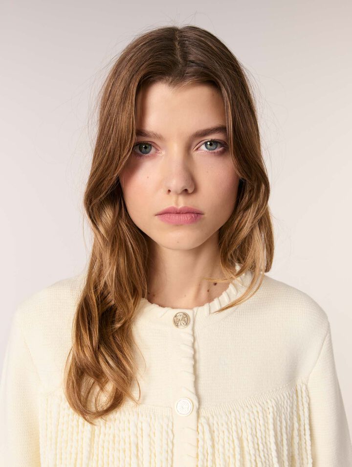 Cardigan mit Fransen