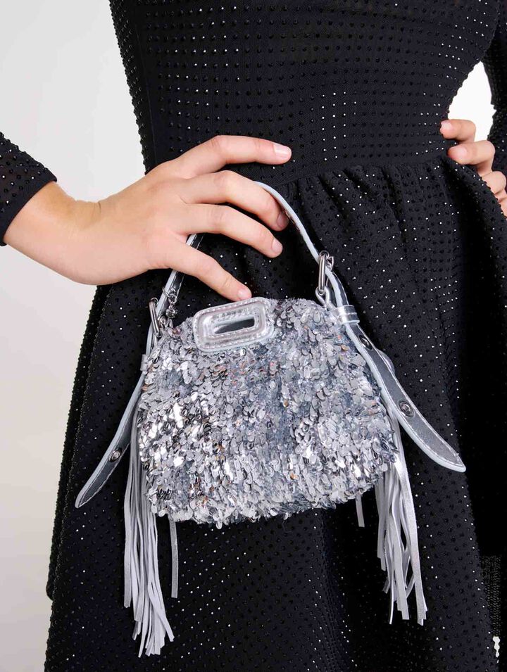 Mini M-Tasche Nano mit Pailletten