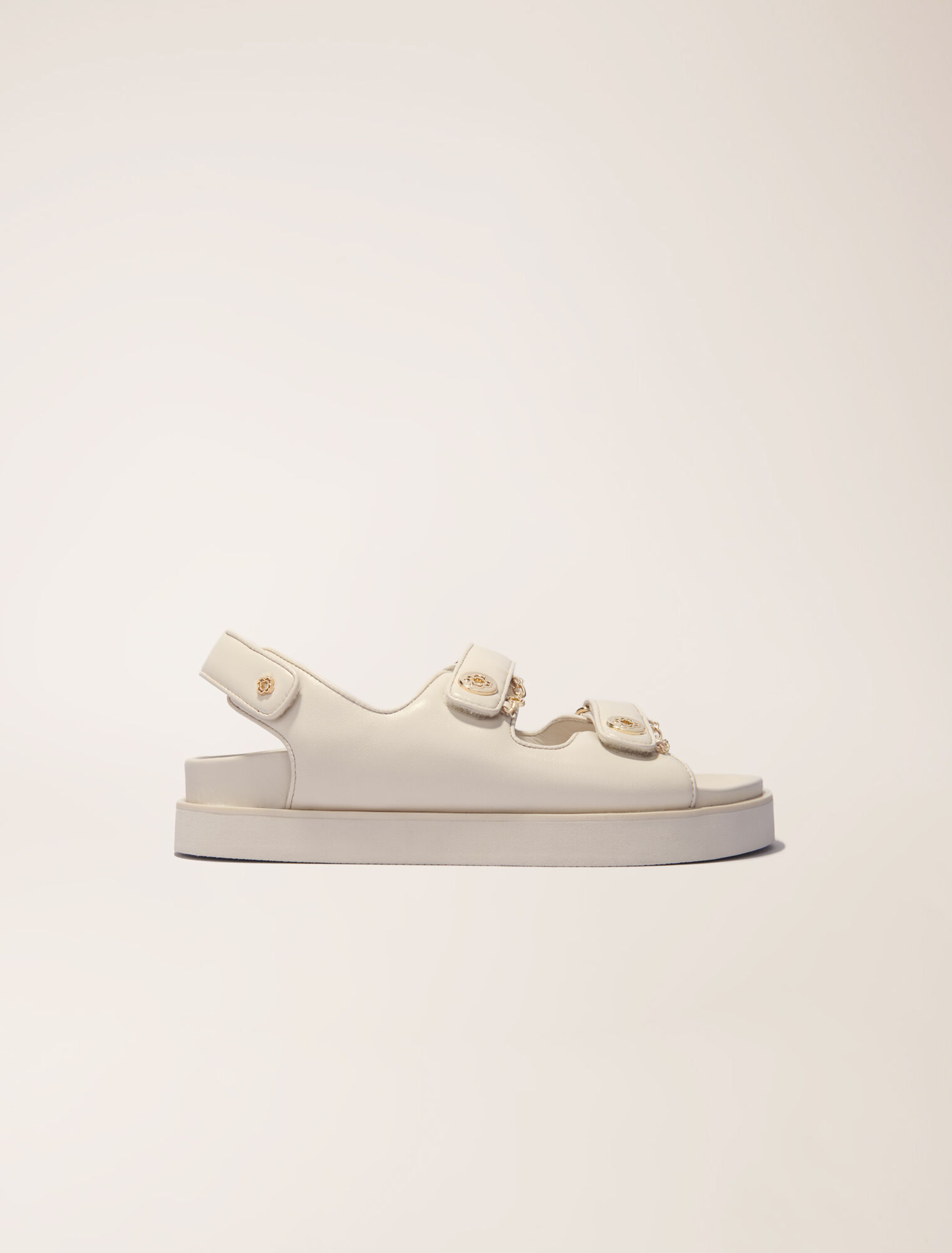Flache Ledersandalen