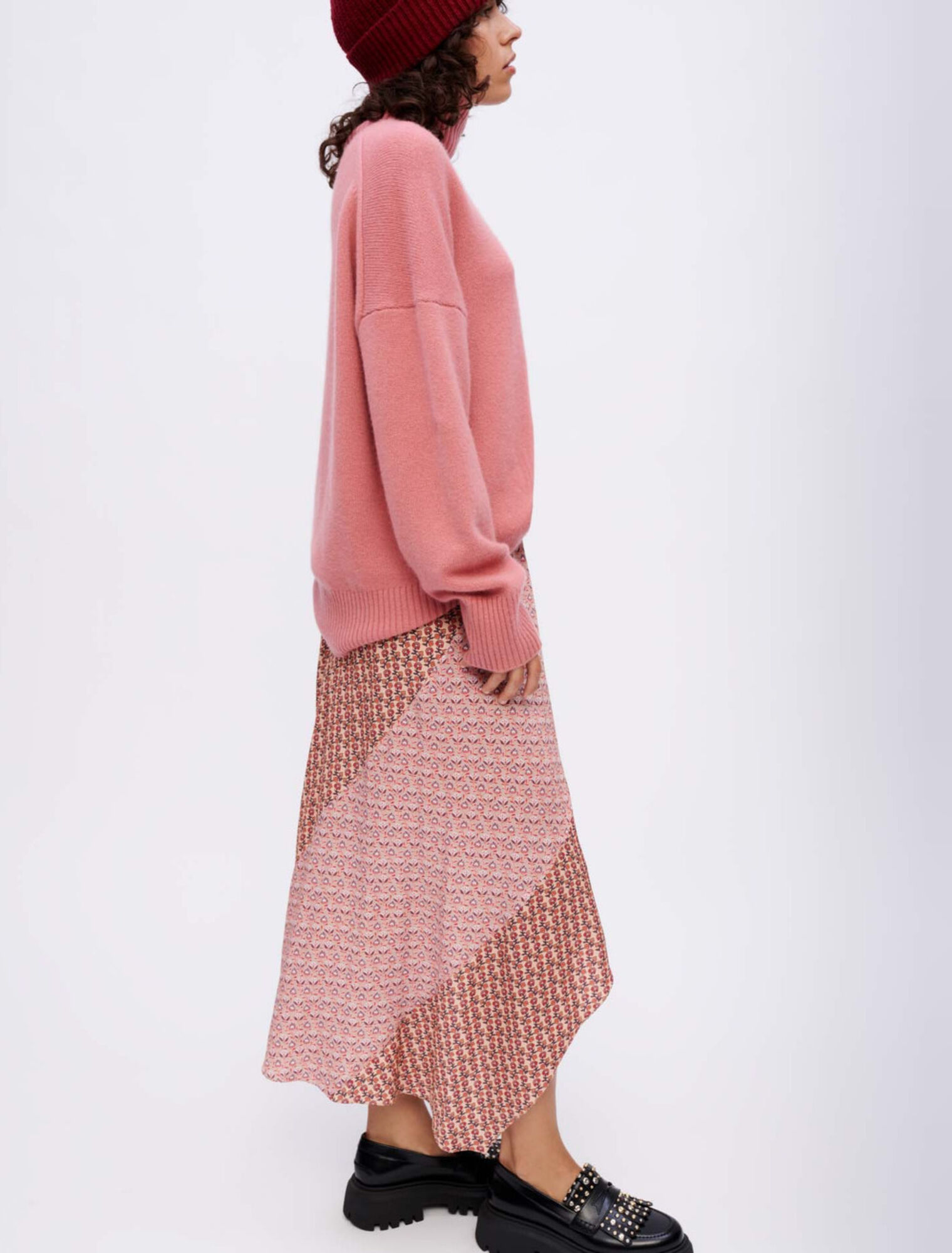 Asymmetrischer Rock aus einem Druckmix