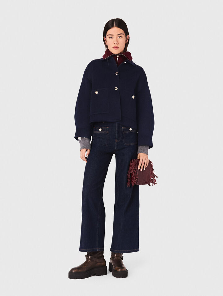 Kurze Wolljacke