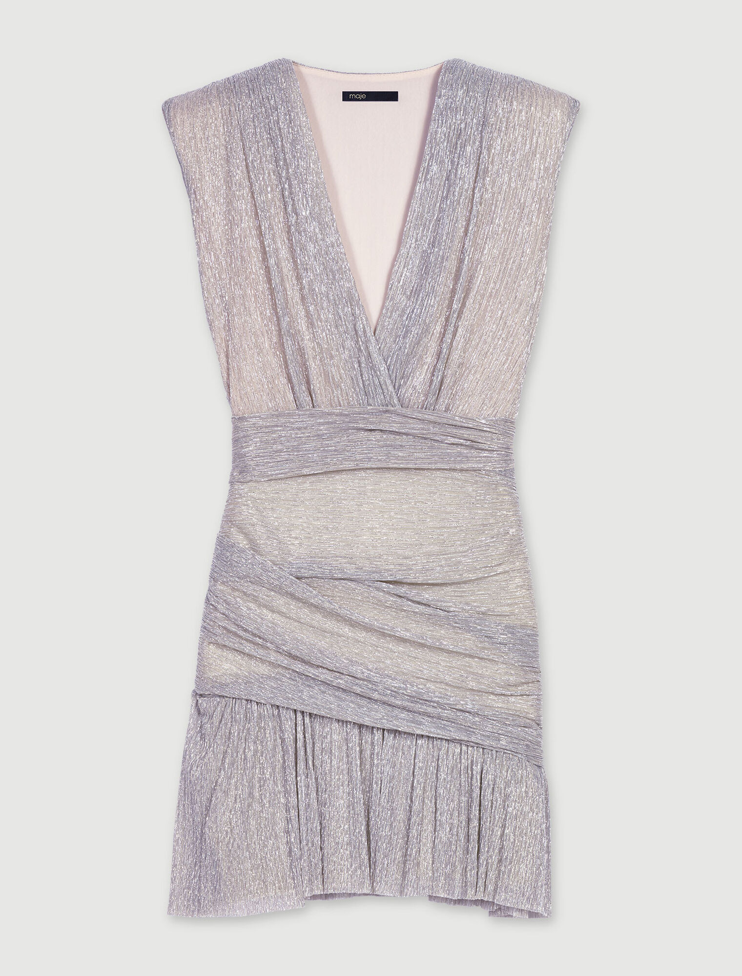 Kurzes Metallic-Kleid