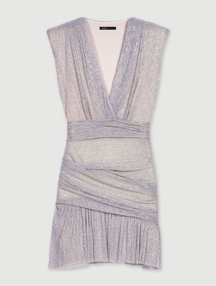Kurzes Metallic-Kleid