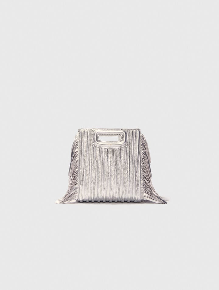 M-Tasche aus Metallicleder
