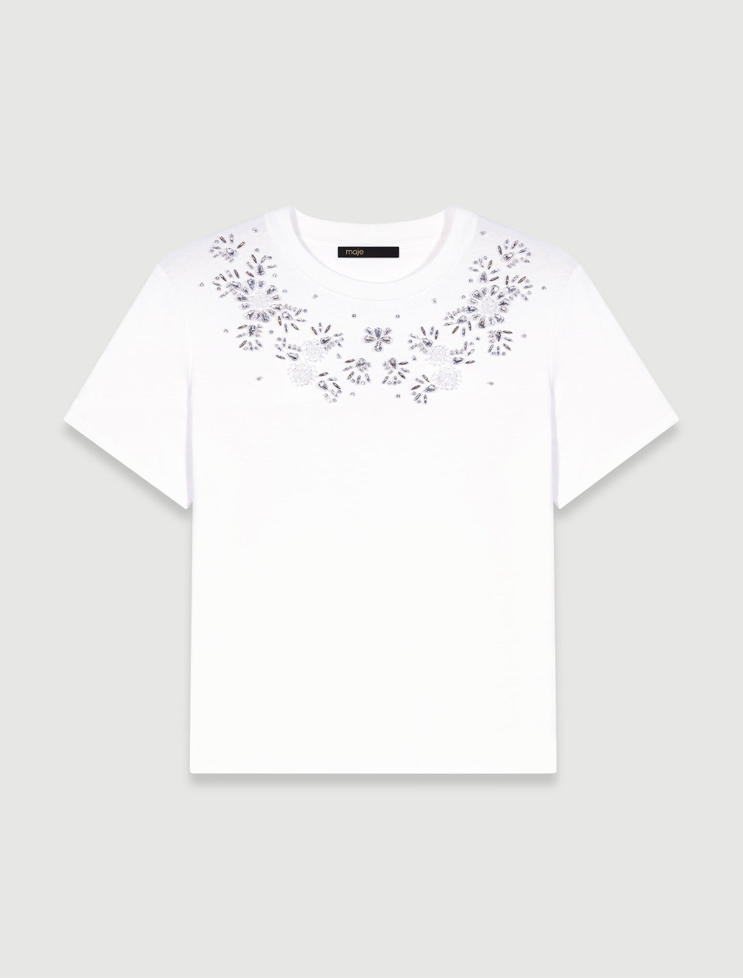 T-Shirt mit Strassbesatz