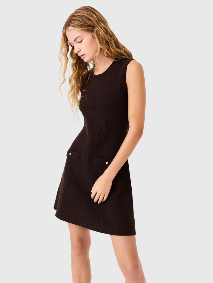 2-in-1-Strickkleid mit Pullover
