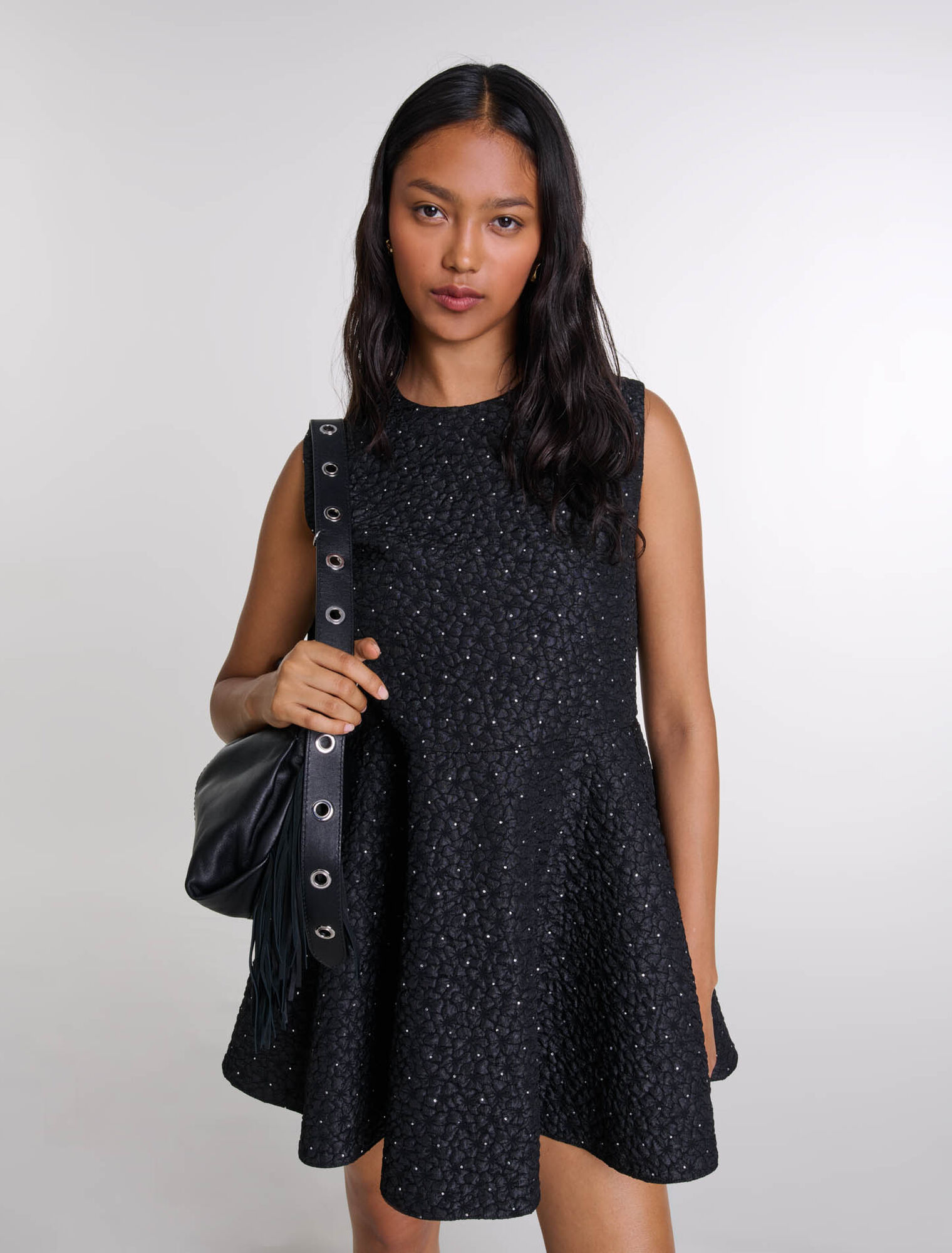 Kurzoverall-Kleid mit Strass